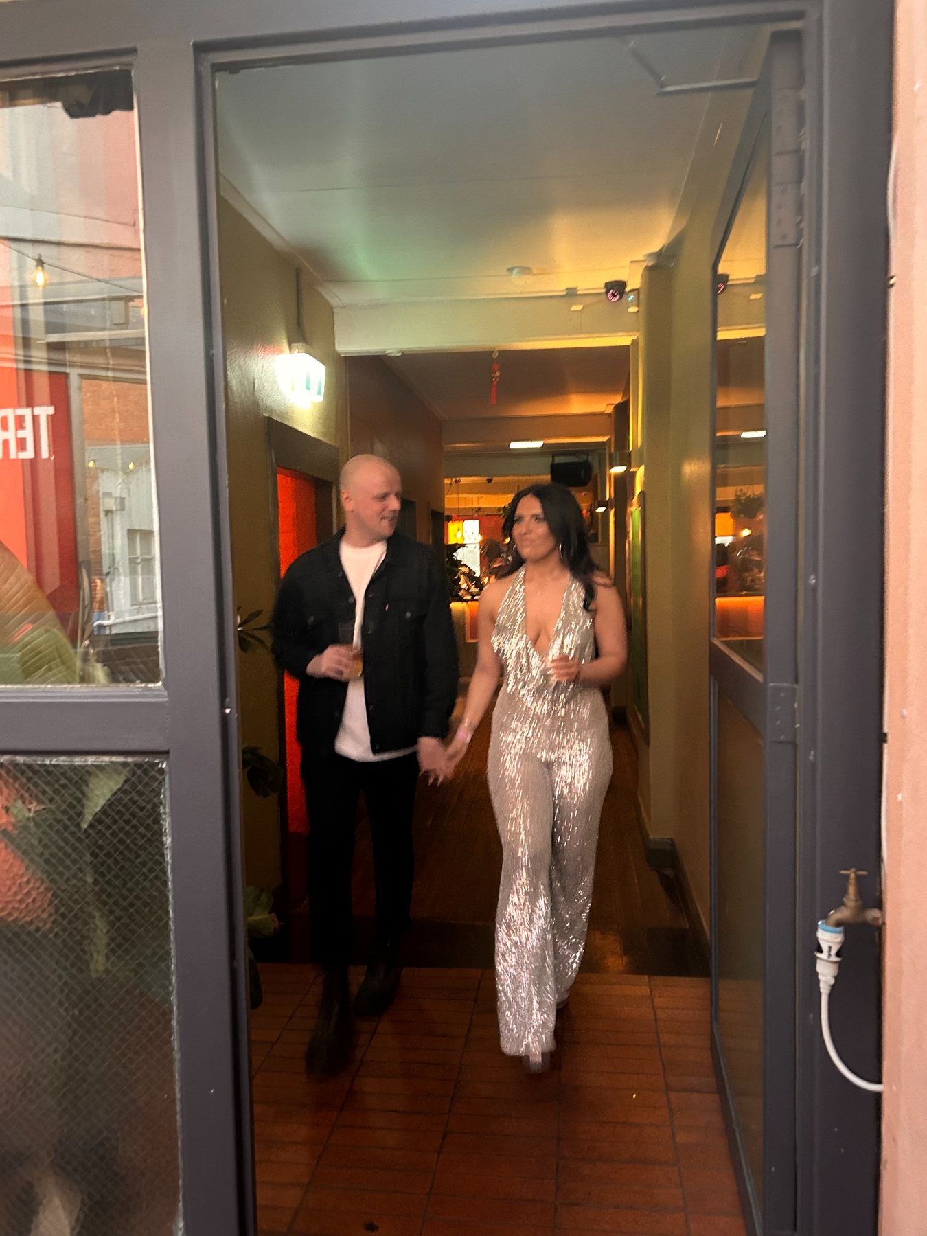 Bianca and Tom mirror selfie