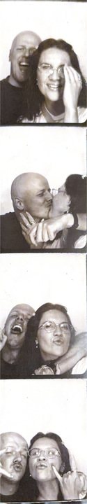 Photo strip of Bianca and Tom
